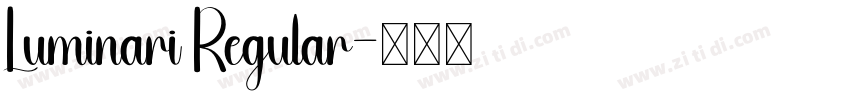 Luminari Regular字体转换